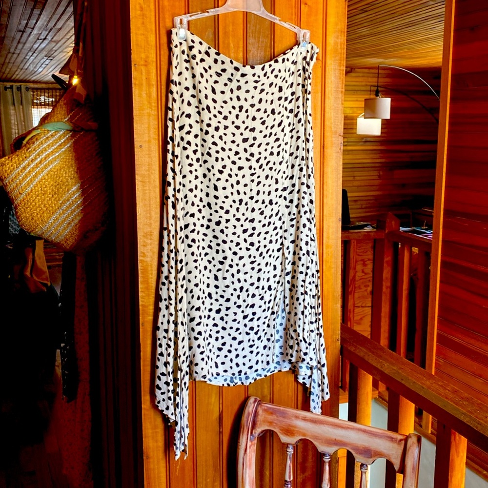 Leopard Print Skirt by Lulus. Light & airy fabric. Dress up or down easily.